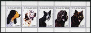 Chakasia 2000 Dogs perf sheetlet containing set of 5 values unmounted mint