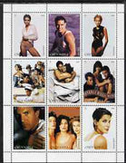 Chuvashia Republic 1999 Movie Stars perf sheetlet containing 9 values unmounted mint