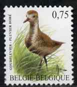 Belgium 2002-09 Birds #5 Golden Plover 0.75 Euro unmounted mint, SG 3704aa