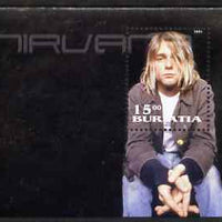 Buriatia Republic 2001 Nirvana perf s/sheet unmounted mint