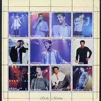 Buriatia Republic 2000 Ricky Martin perf sheetlet containing 12 values unmounted mint