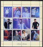 Buriatia Republic 2000 Ricky Martin perf sheetlet containing 12 values unmounted mint