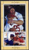 Kalmikia Republic 2000 Mark McGwire (Baseball) perf sheetlet containing 6 values unmounted mint