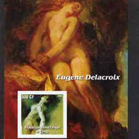 Congo 2003 Nude Paintings by Eugene Delacroix imperf m/sheet unmounted mint