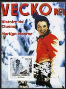 Congo 2003 History of the Cinema - Marilyn Monroe #2 imperf m/sheet (Vecko Revue Magazine) unmounted mint
