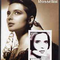Benin 2002 Isabella Rossellini imperf s/sheet #01 unmounted mint