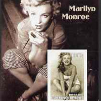 Benin 2002 Marilyn Monroe #1 imperf s/sheet containing single value unmounted mint