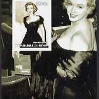 Benin 2002 Marilyn Monroe #3 imperf s/sheet containing single value unmounted mint