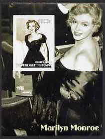 Benin 2002 Marilyn Monroe #3 imperf s/sheet containing single value unmounted mint