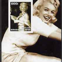 Benin 2002 Marilyn Monroe #4 imperf s/sheet containing single value unmounted mint