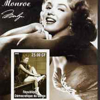 Congo 2002 40th Death Anniversary of Marilyn Monroe #03 imperf m/sheet unmounted mint