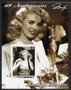 Congo 2002 40th Death Anniversary of Marilyn Monroe #04 imperf m/sheet unmounted mint