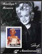 Congo 2002 40th Death Anniversary of Marilyn Monroe #05 imperf m/sheet unmounted mint