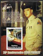 Congo 2002 25th Death Anniversary of Elvis Presley imperf souvenir sheet #7 (1958 colour pic of Elvis in GI uniform in car) unmounted mint