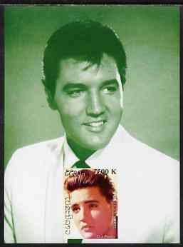 Laos 2000 Elvis Presley imperf deluxe sheet #03 (green background) unmounted mint