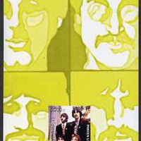 Laos 2000 The Beatles imperf deluxe sheet #01 (yellow background) unmounted mint