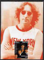 Laos 2000 The Beatles imperf deluxe sheet #03 (red background) unmounted mint