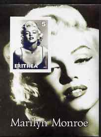 Eritrea 2001 Marilyn Monroe imperf m/sheet #3 unmounted mint