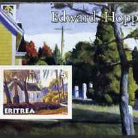 Eritrea 2001 Art of Edward Hopper #1 imperf s/sheet unmounted mint