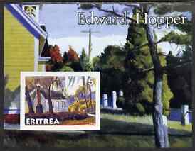 Eritrea 2001 Art of Edward Hopper #1 imperf s/sheet unmounted mint