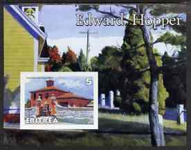 Eritrea 2001 Art of Edward Hopper #2 imperf s/sheet unmounted mint