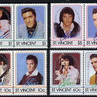 St Vincent 1987 Elvis Presley 10th Anniversary set of 8 unmounted mint SG 1070-7