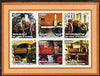 Ivory Coast 2002 Old Fire Engines #2 imperf sheetlet containing set of 6 values (lower right Gosforth) unmounted mint
