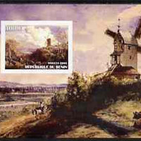 Benin 2003 Paintings of Windmills #01 imperf m/sheet unmounted mint