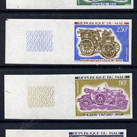Mali 1975 Early Cars imperf set of 4 (as SG 494-7)