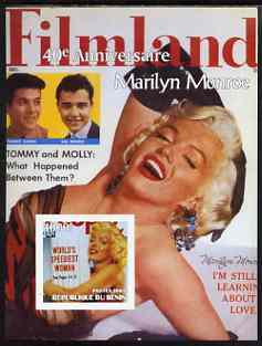 Benin 2003 40th Death Anniversary of Marilyn Monroe #03 - Filmland magazine imperf m/sheet unmounted mint