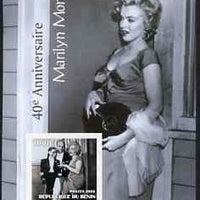 Benin 2003 40th Death Anniversary of Marilyn Monroe #09 - Holding Vinyl record imperf m/sheet unmounted mint