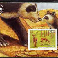 Benin 2003 Wild Animals imperf m/sheet #01 (Deer) with Scout Logo unmounted mint