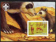 Benin 2003 Wild Animals imperf m/sheet #01 (Deer) with Scout Logo unmounted mint