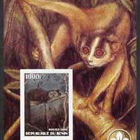 Benin 2003 Wild Animals imperf m/sheet #02 with Scout Logo unmounted mint