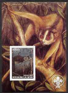 Benin 2003 Wild Animals imperf m/sheet #02 with Scout Logo unmounted mint
