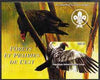 Congo 2004 Birds - Forets et Prairies de L'Est #2 (Vulture) imperf s/sheet with Scout Logo in background unmounted mint