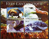 Congo 2004 Birds - Vers L'Antarctique imperf sheetlet containing 4 values unmounted mint