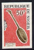 Niger Republic 1971 Kountigui (Sonrai) Musical Instruments 50f imperf unmounted mint (as SG 406)*