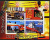 Ivory Coast 2004 Firemen of Hong Kong imperf sheetlet containing 4 values unmounted mint