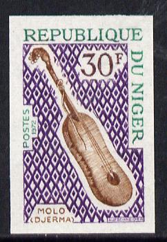 Niger Republic 1971 Molo (Djerma) Musical Instruments 30f imperf unmounted mint (as SG 402)*