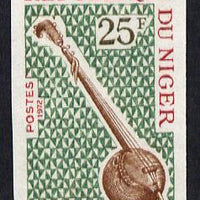Niger Republic 1971 Gouroumi (Hausa) Musical Instruments 25f imperf unmounted mint (as SG 401)