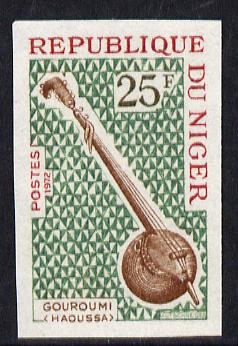 Niger Republic 1971 Gouroumi (Hausa) Musical Instruments 25f imperf unmounted mint (as SG 401)