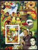 Eritrea 2003 'Ugly Duck' imperf m/sheet with portraits of Elvis & Walt Disney, unmounted mint