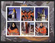 Mauritania 2003 Tribute to Space Shuttle 'Columbia' #1 imperf sheetlet containing 6 values unmounted mint