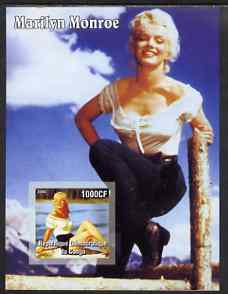 Congo 2005 Marilyn Monroe imperf s/sheet #07 (in white blouse) unmounted mint