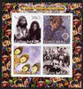 Eritrea 2003 The Beatles imperf sheetlet containing set of 4 values each with Rotary International Logo unmounted mint