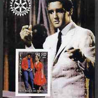 Djibouti 2004 Elvis Presley #2 imperf s/sheet with Rotary Logo, unmounted mint