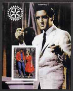 Djibouti 2004 Elvis Presley #2 imperf s/sheet with Rotary Logo, unmounted mint