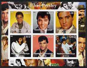 Congo 2002 Elvis Presley imperf sheetlet #2 containing set of 6 values unmounted mint