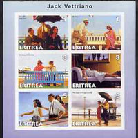 Eritrea 2001 Art of Jack Vettriano #2 imperf sheetlet containing 6 values unmounted mint